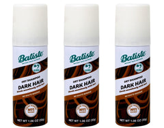 Batiste Dry Shampoo Dark mini-bouteille pour une fraîcheur rapide en déplacement.