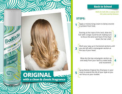 Batiste Parfum Classique, pulvérisateur rafraîchissant entre les lavages sans eau.