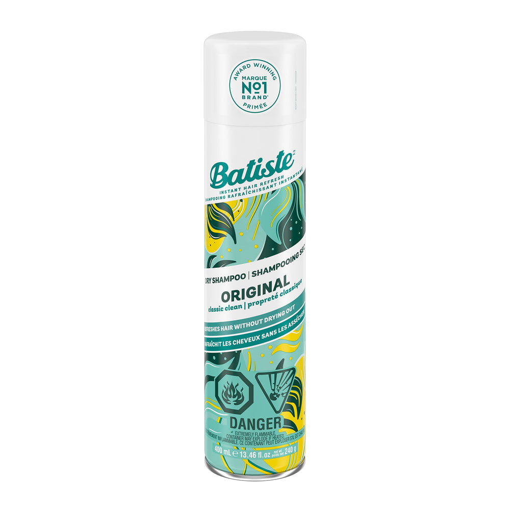 Batiste Shampoing Sec Original — bouteille facile à prendre en main pour rafraîchir rapidement.