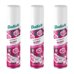 Batiste Shampooing Sec Blush flacon, parfum floral léger pour réactiver les cheveux