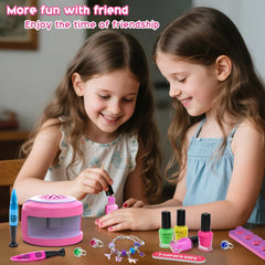 BATTOP Water-based nail polish adds bright, peel-off color that's kid-friendly and easy to remove.