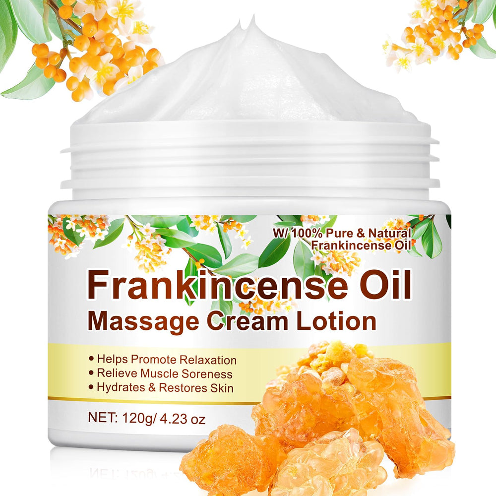 Baume d'encens – application et massage, soulagement des tensions musculaires.