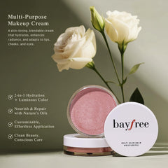 teinte naturelle sur les joues avec bayfree Multi Glow Balm