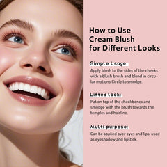 bayfree texture-creme-blush : texture onctueuse qui se fond sur la peau.