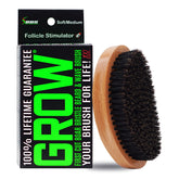 BBS Best Beard Stuff – brosse barbe poils de sanglier naturels pour un soin nourrissant.
