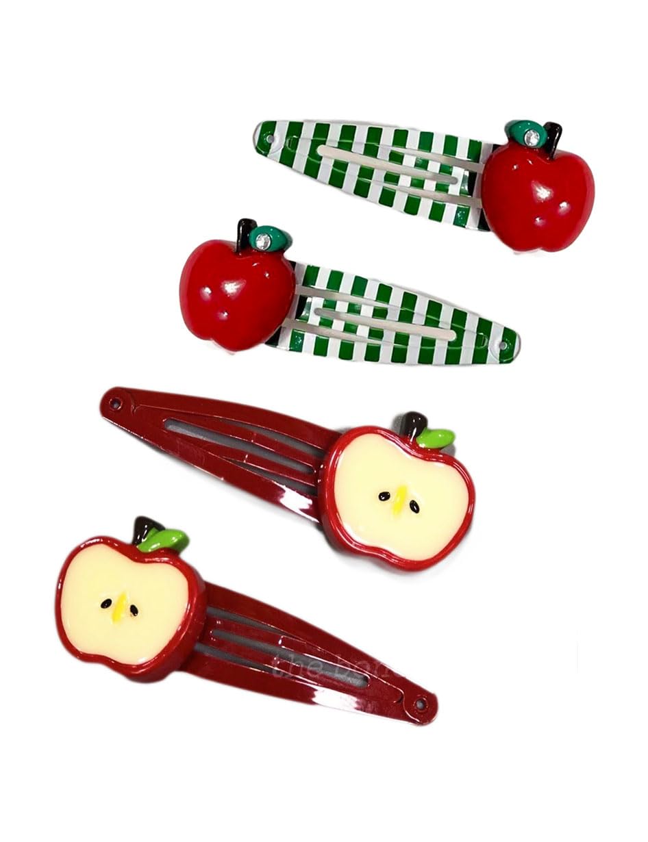BBTDIN Clips Pomme Rouge Bébé — accessoire cheveux sûr et mignon