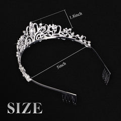 BBTO diadèmes crystal reflets lumineux pour un look scintillant.
