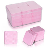 BCOWOS lingettes sans peluches dans l etui pratique, idéal pour déplacements et soins des ongles.