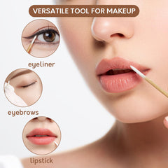 Bcowos retouche détails sourcils et yeux avec précision.