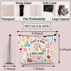 Trousse BDPWSS K-Pop imprimé double face pour un style unique.