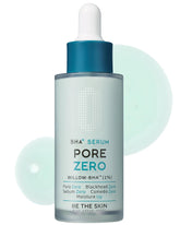 Sérum BE THE SKIN Pore Zero dans son flacon, exfoliation douce pour pores nets.