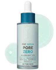 Sérum BE THE SKIN Pore Zero dans son flacon, exfoliation douce pour pores nets.