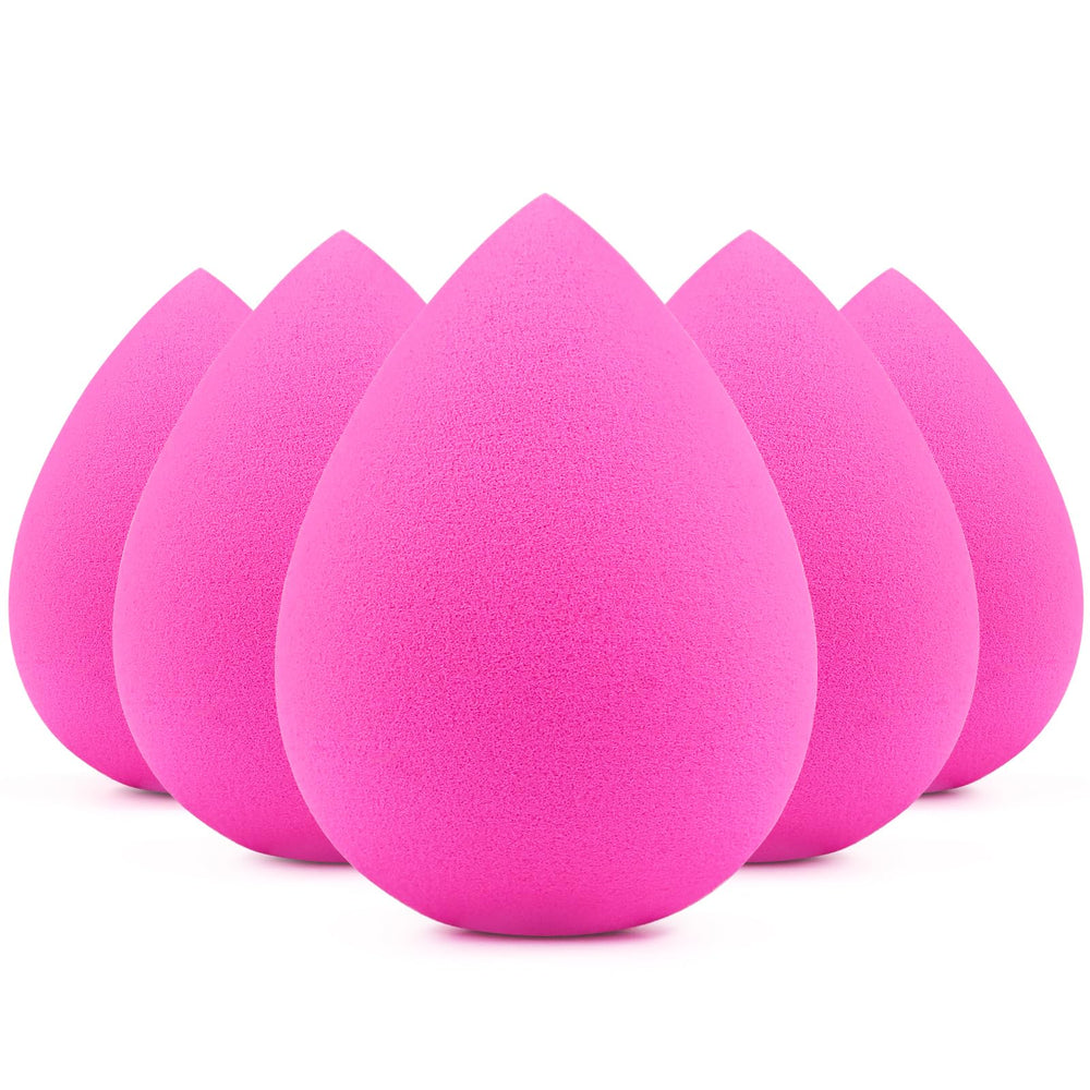 BEAKEY éponge maquillage rose douce pour un fini fluide et homogène.