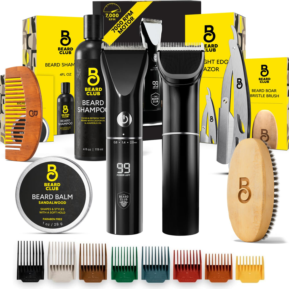 Beard Club coffret barbe complet prêt à offrir pour le soin quotidien.