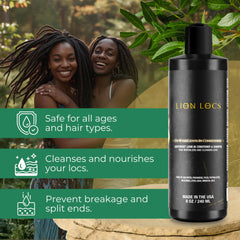 Beard Gains Lion Locs – locs propres avec brillance naturelle.