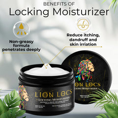 Beard Gains Lion Locs texture fluide montrée lors d'une application légère et agréable.