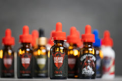 Beard Octane huile barbe – homme avec barbe soignée et parfum frais.
