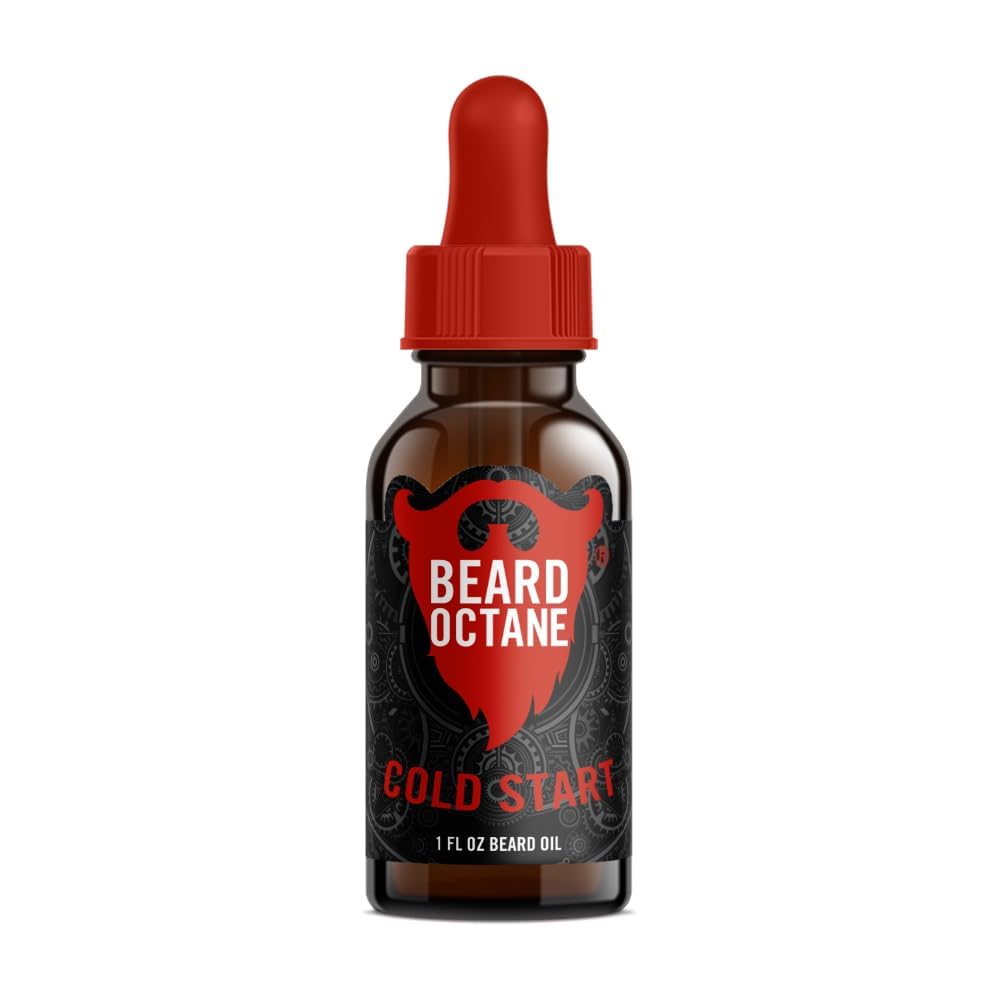 Beard Octane huile barbe – flacon pipette pour hydrater les barbes sèches.