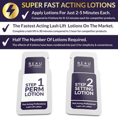 Beau Lashes – lotion de fixation des cils, résultats durables après traitement.