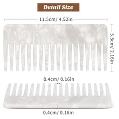Beaupretty peigne démêlant écailles tortue – dents larges pour cheveux épais.