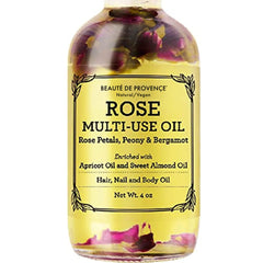 Huile multi-usage BEAUTE DE PROVENCE dans sa bouteille prête à hydrater.