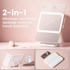 Beautifive Miroir, rotation 360°, angle réglable pour une application précise.