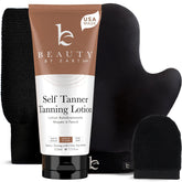 Beauty by Earth flacon d'auto-bronzant, application facile et résultat uniforme.