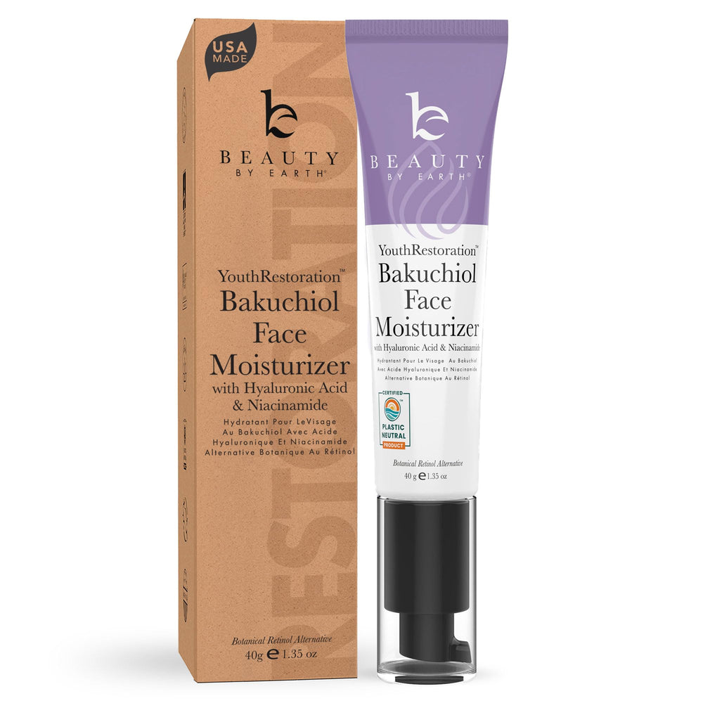 Beauty by Earth Bakuchiol bouteille: alternative naturelle au rétinol pour peau douce.