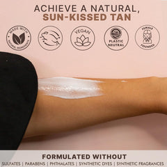 Beauty by Earth face-mitt pour le bronzage du visage.