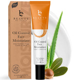 Beauty by Earth Oil Control: bouteille avec pompe, application précise et contrôle de l'huile.