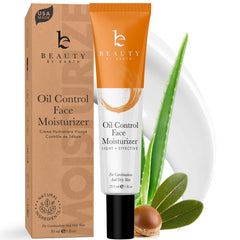 Beauty by Earth Oil Control: bouteille avec pompe, application précise et contrôle de l'huile.
