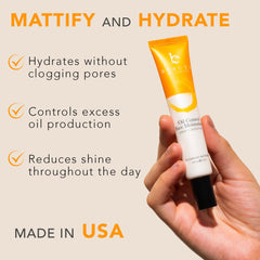Beauty by Earth Oil Control: fini mat et peau plus lisse après application.