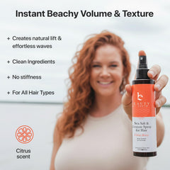 Beauty by Earth Sea Salt Spray mist demonstrates even dispersion