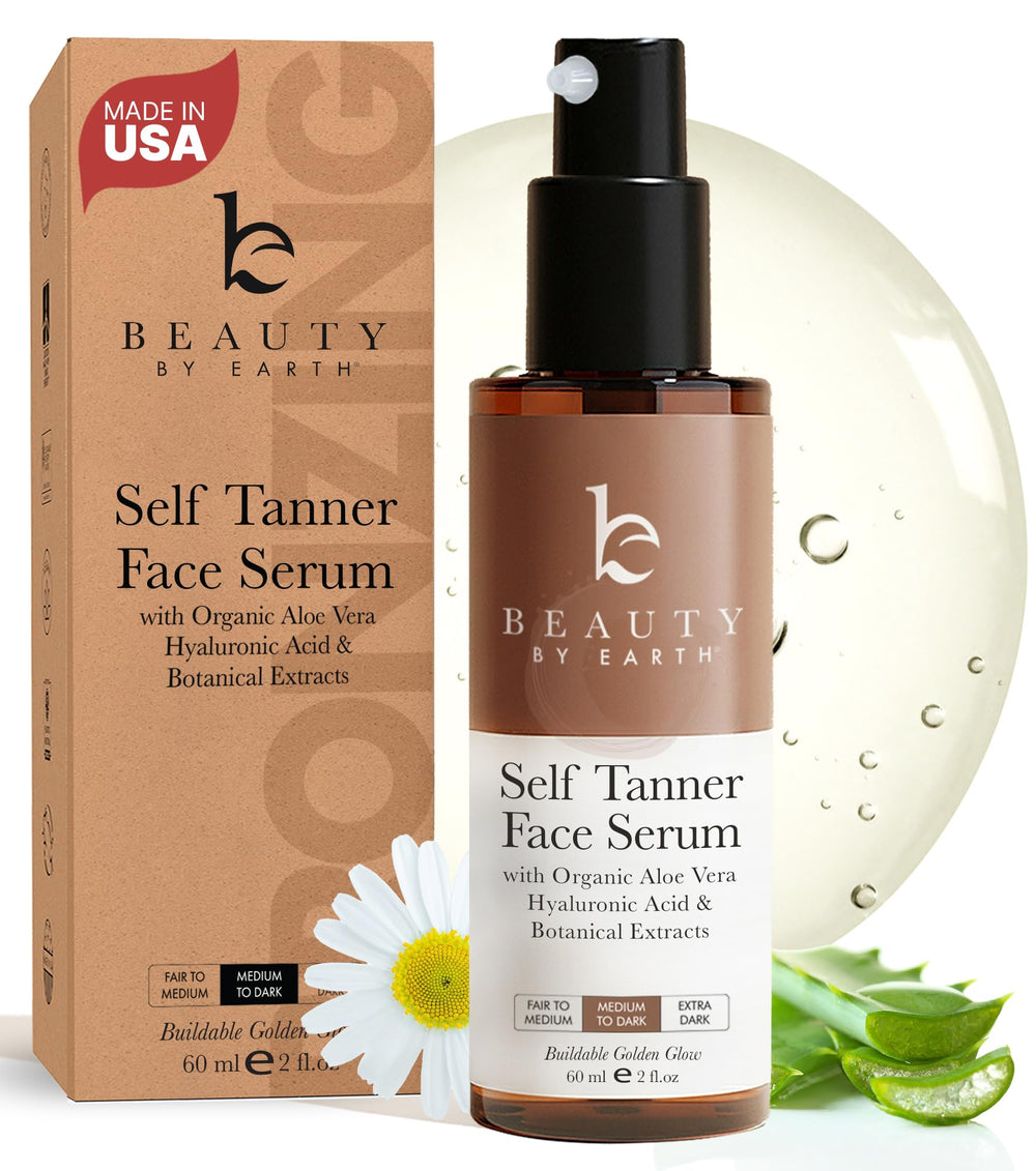Beauty by Earth Sérum bronzant visage naturel pour un éclat durable