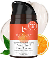 Beauty by Earth crème Vitamine C visage, bouteille : éclat durable.