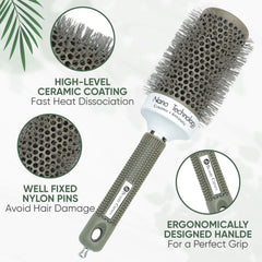 Beauty Carves poils nylon 66 flexibles pour un brushing doux.