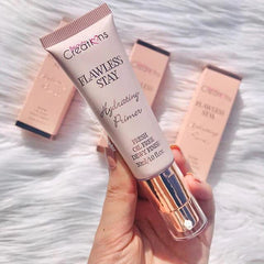 Base hydratante Flawless Stay par Beauty Creations : texture crème légère qui prépare la peau.