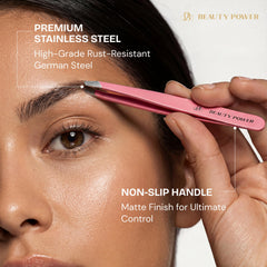 Beauty Power pinces à manche matte pour une prise stable et sûre.
