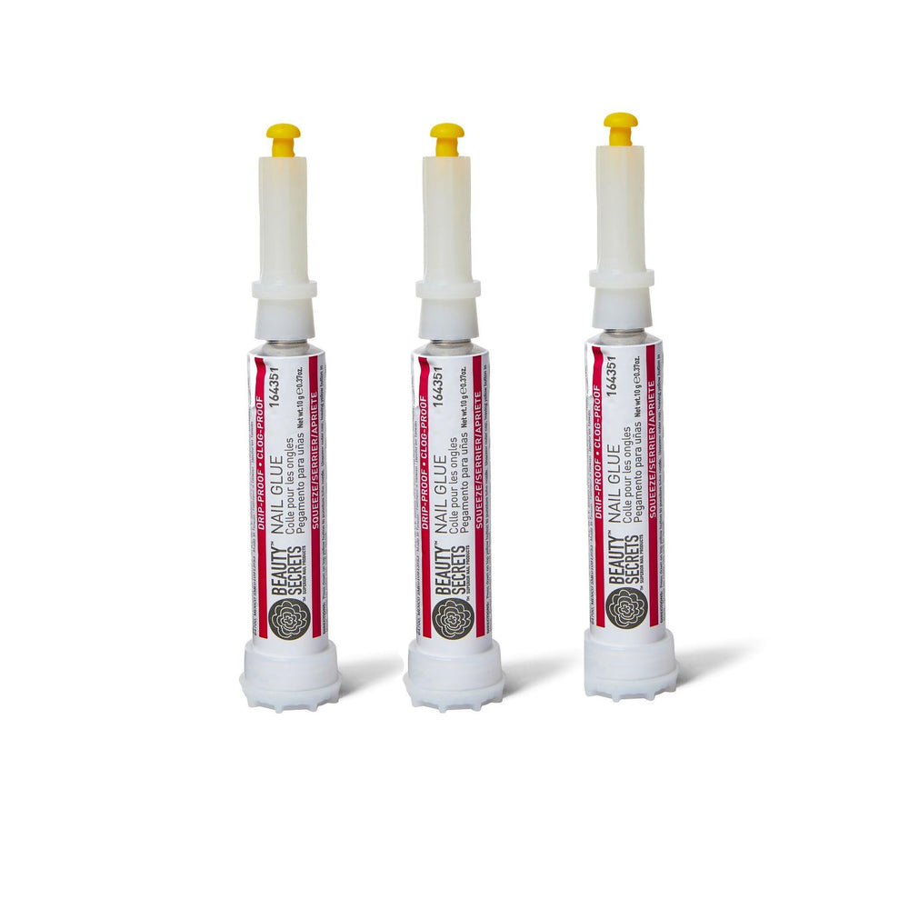 Beauty Secrets Colle Ongles Anti-Goutte et Anti-Bouchage sur flacon pour application propre