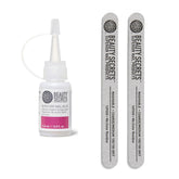 Beauty Secrets colle rapide sèche 0,5 oz pour une adhérence durable des ongles.