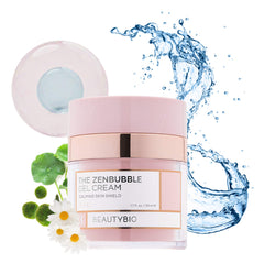 Beautybio ZenBubble Gel-Crème: apaise rougeurs et irritations possibles.