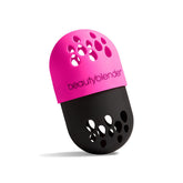 Beautyblender Defender étui protecteur rose et noir, idéal pour transporter l'éponge en voyage.