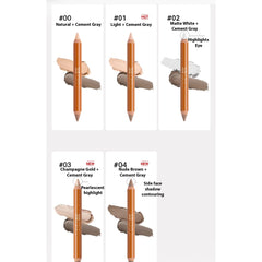 BeautyMall Crayon contour double extrémités démonstration pour un maquillage précis.