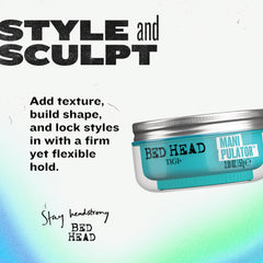 Bed Head Pâte texturante matte – application facile pour créer texture.