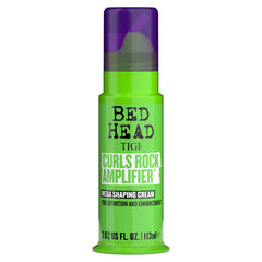 Bed Head Curls Rock Amplifier: bouteille du soin, boucles nettement définies et tenues longues.