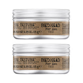 Bed Head Pâte Texture Homme avant-styling montre le contrôle de texture pour un look naturel