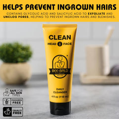 Bee Bald CLEAN: mousse douce lors du lavage quotidien des mains et du visage.