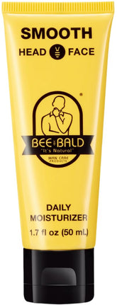 Bee Bald hydratant quotidien pour le visage, bouteille, peau douce et hydratée.