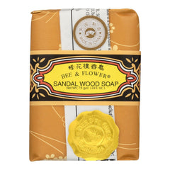 Bee et Fleur Savon Bois de Santal Chinois, parfum chaleureux pour l'usage quotidien