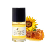 Bee Naturals huile ongles-cuticules, bouteille 15 ml, hydratation durable.